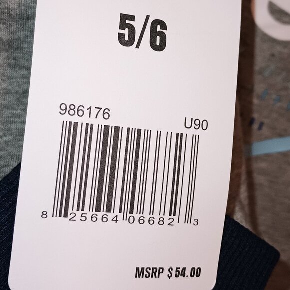 NEW Hurley Boy's 2 Pack Hoodie & Tee Set Navy/Grey Size 5/6 - Picture 8 of 8